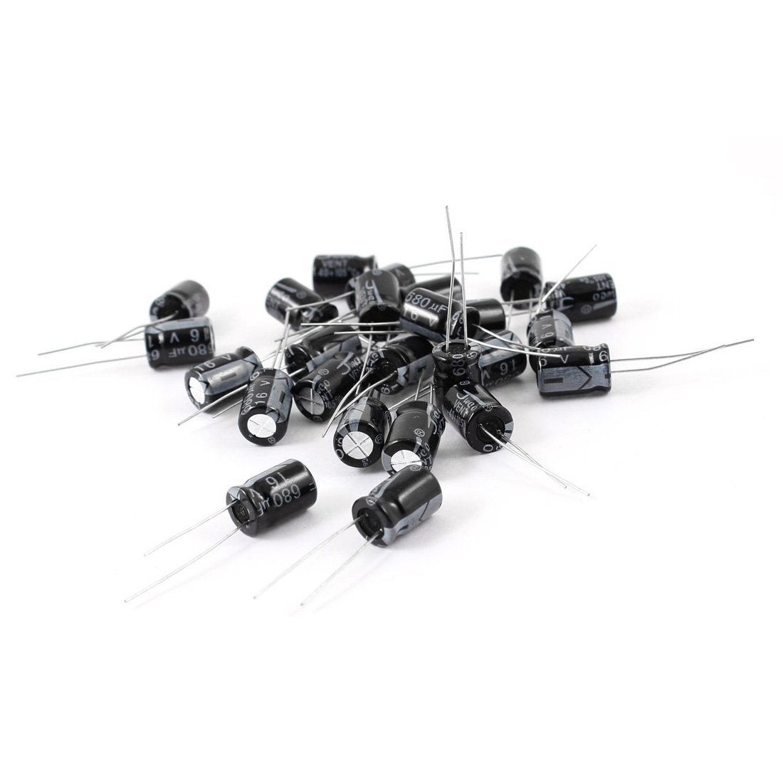sourcing map condensateur électrolytique 680uF 16V lot 25