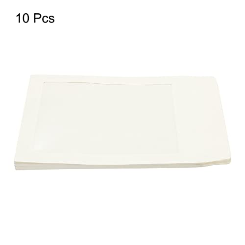 Sourcing Map A5 Enveloppe Fenêtre Blanche Simple Face x10