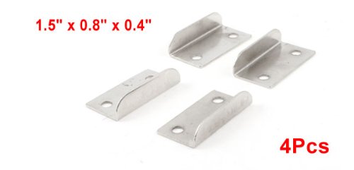 Sourcingmap Home & Garden gâche serrure tiroir argent lot 4 métal