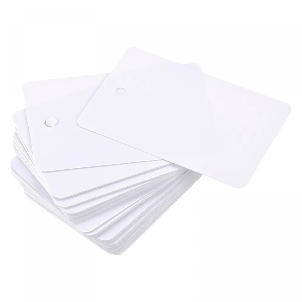 Sourcingmap étiquette plastique blanche 40x60mm lot 50 PVC