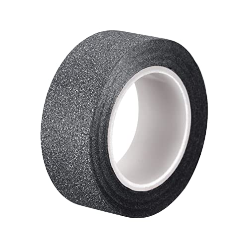 sourcingmap Home ruban paillettes noir 1,5 cm x 10 m