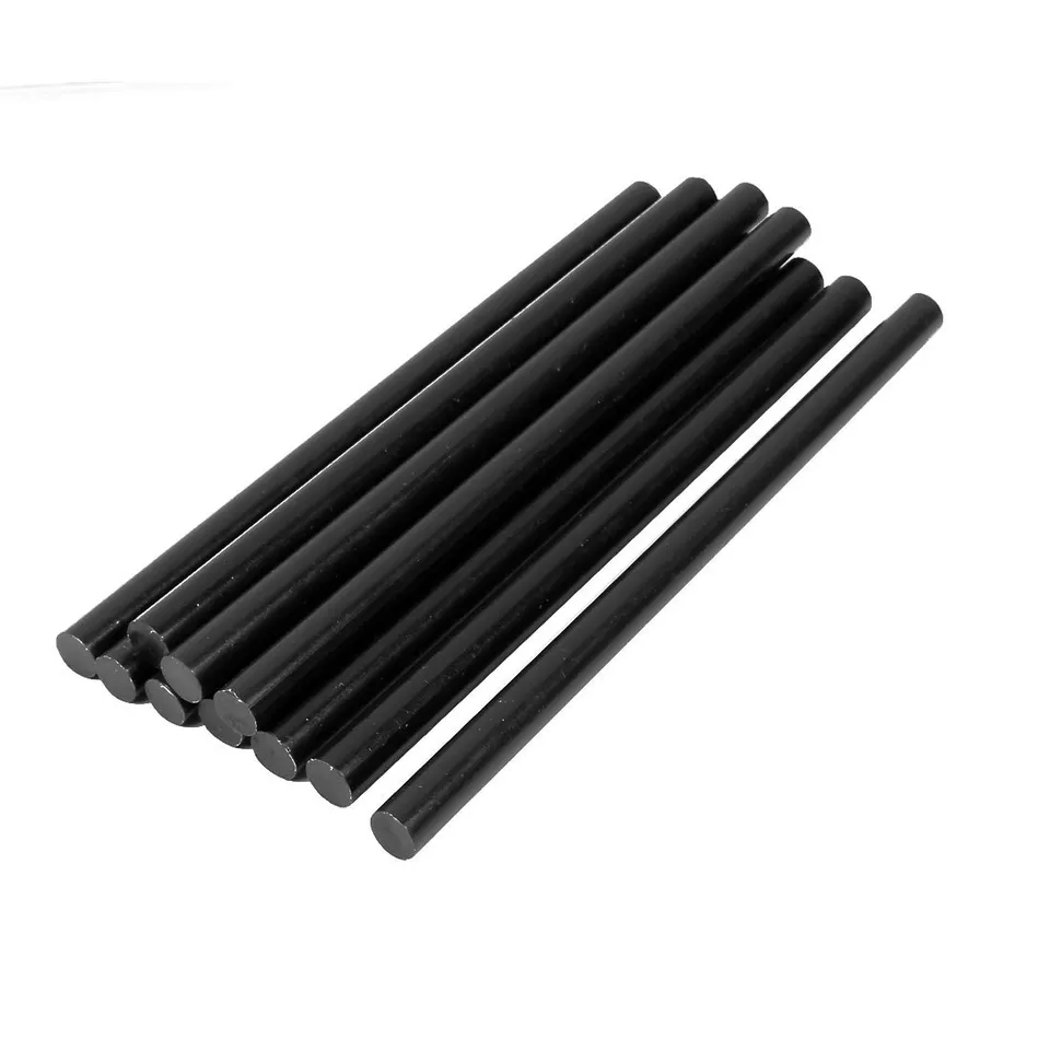 Sourcing Map Home & Garden bâton colle chaude 11mm noir 10pcs