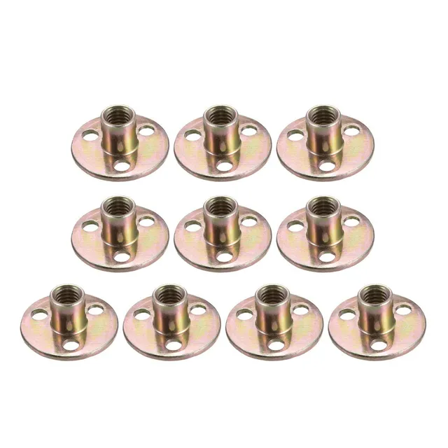 SOURCINGMAP écrou en T 3/8" acier carbone zingué 10pcs