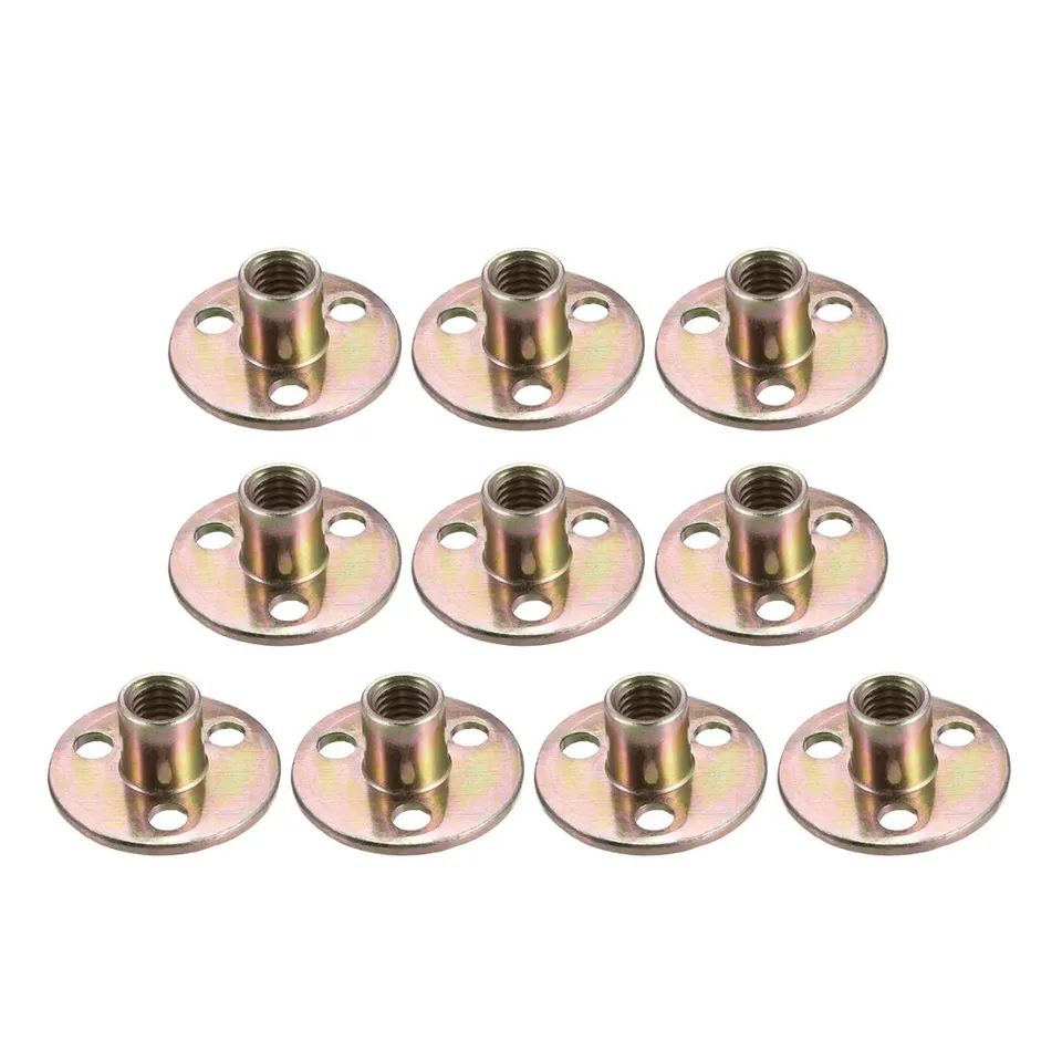 SOURCINGMAP écrou en T 3/8" acier carbone zingué 10pcs