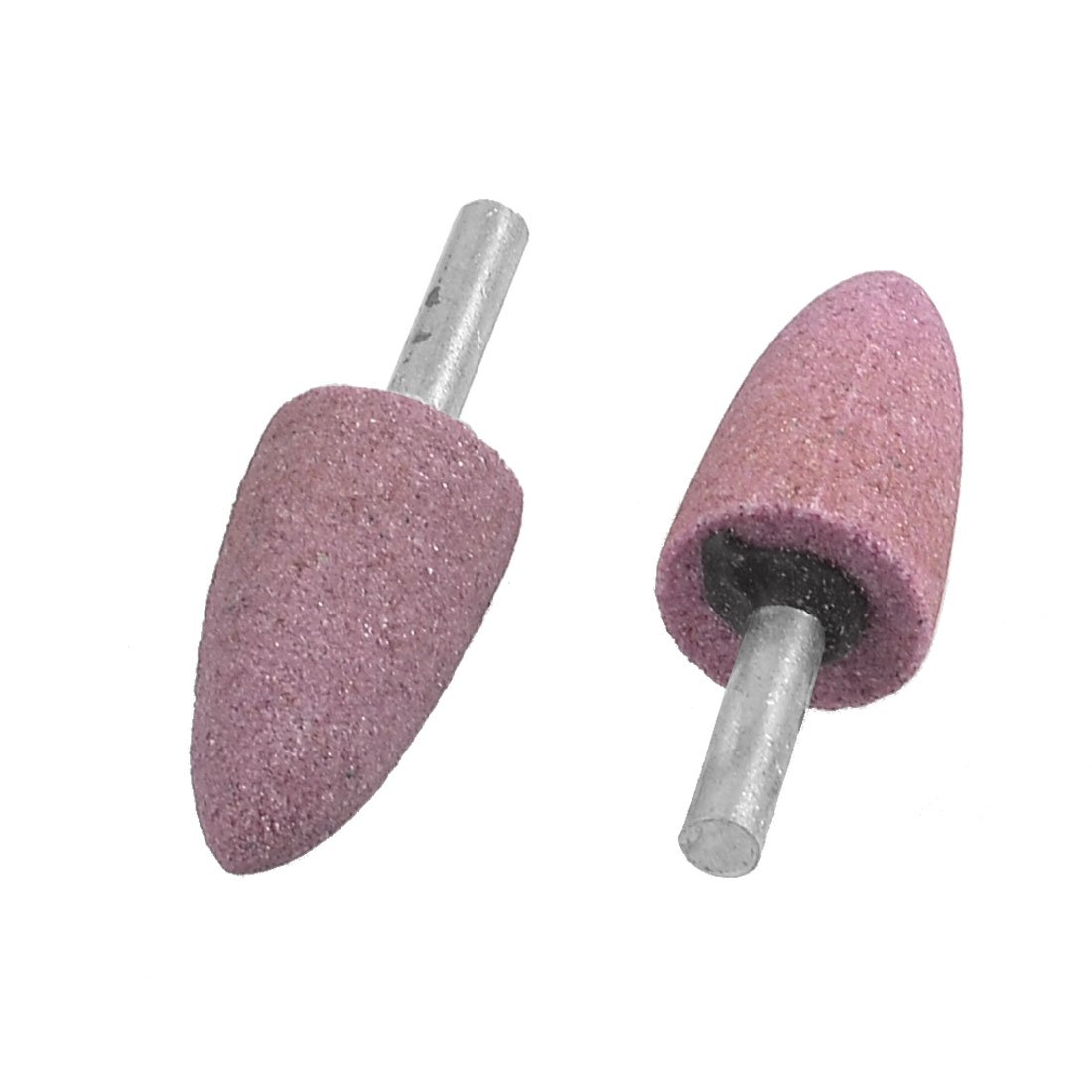 Sourcingmap Meules montées coniques 20 mm lot 2 roses