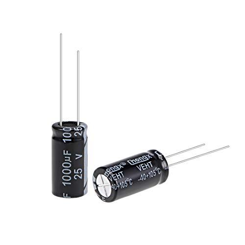 Sourcingmap 1000uF 25V condensateur électrolytique 25 pcs 105°C