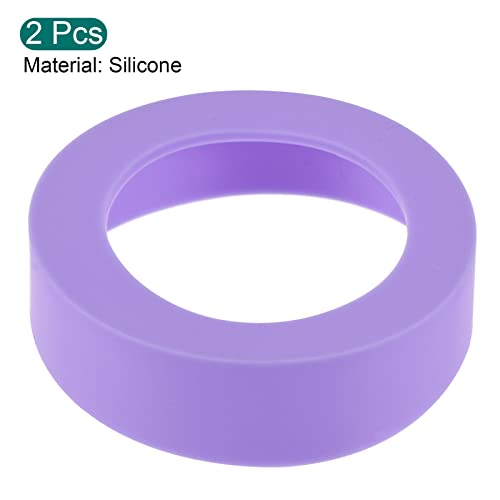 Sourcingmap protège-bouteille silicone violet 62 mm lot de 2