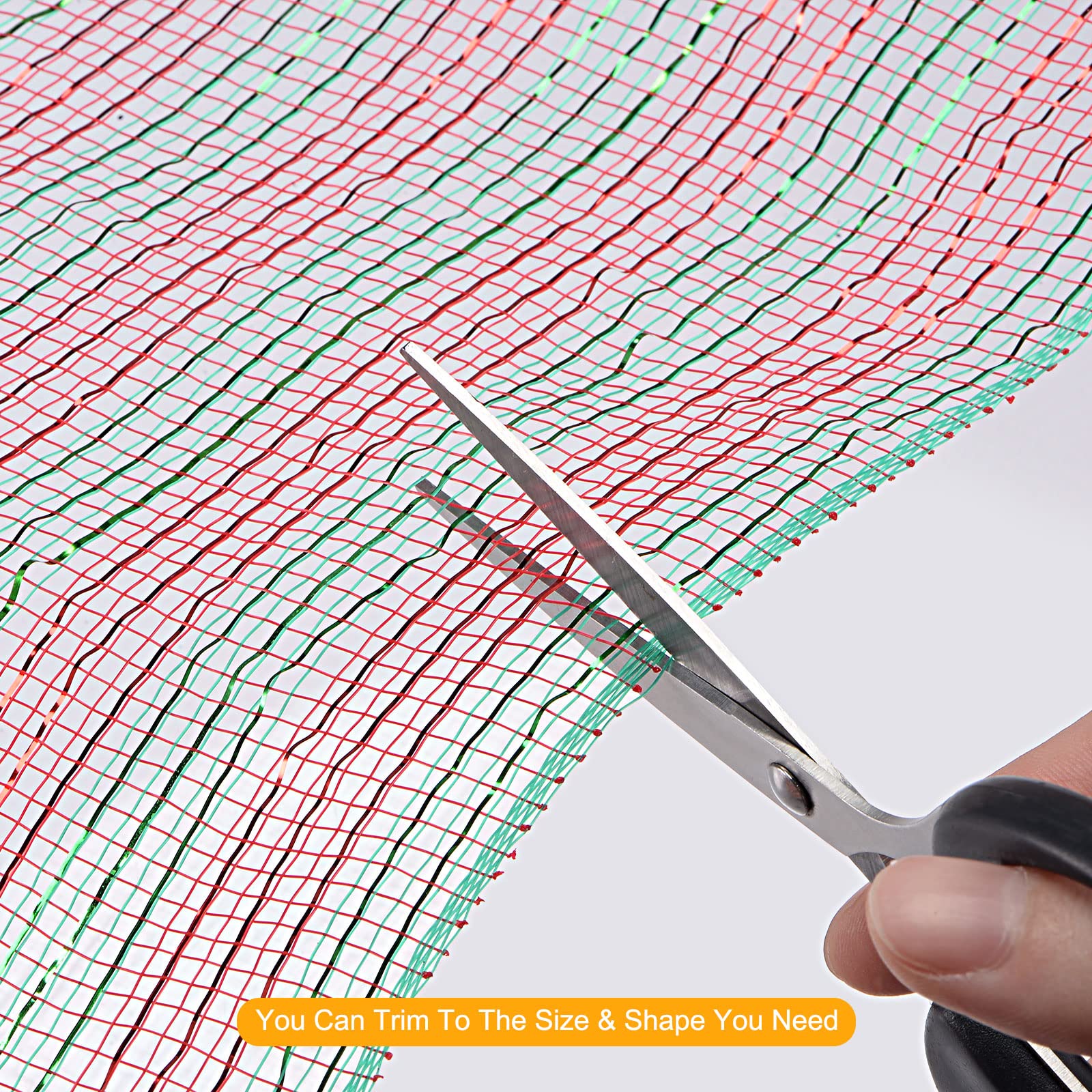 sourcing map Home & Garden maille 10 pouces x 10 yards vert rouge 1 rouleau