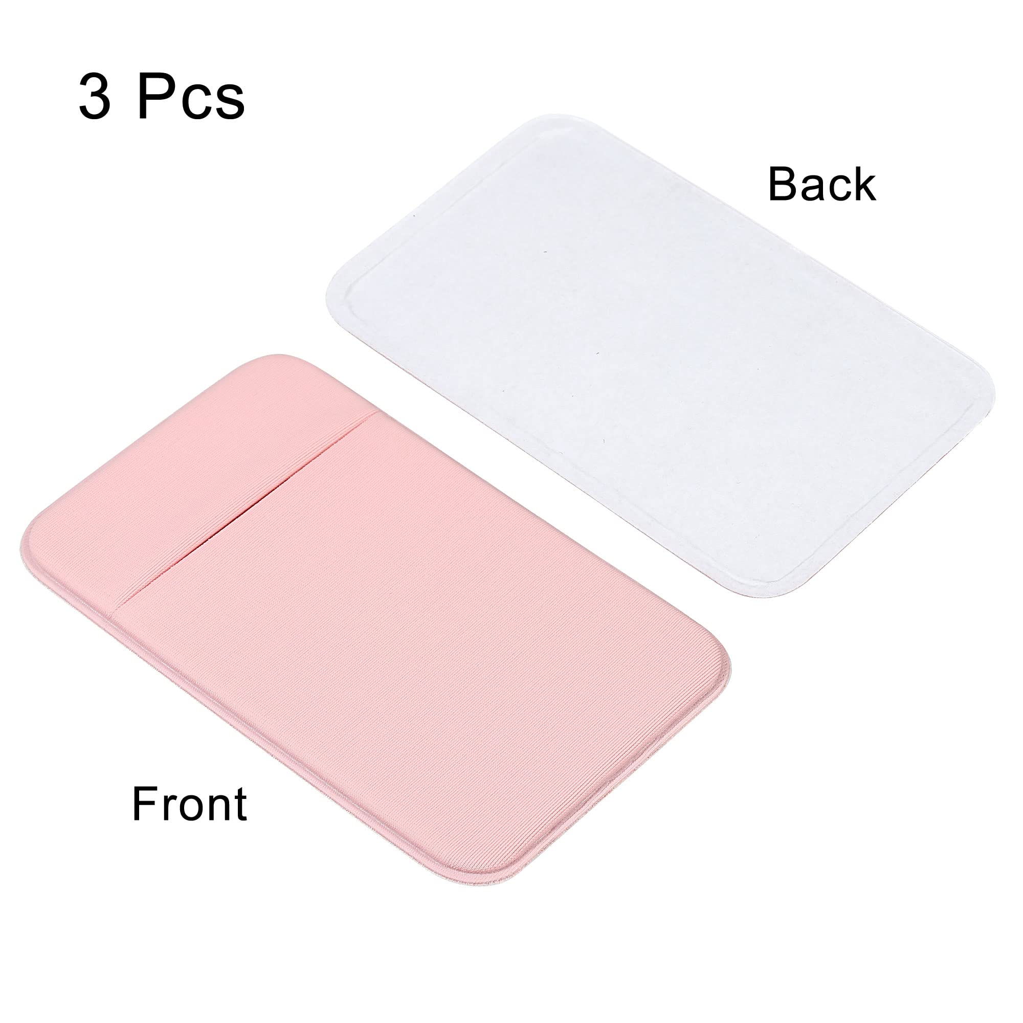 Sourcing Map Electronics porte-carte téléphone extensible rose lot 3