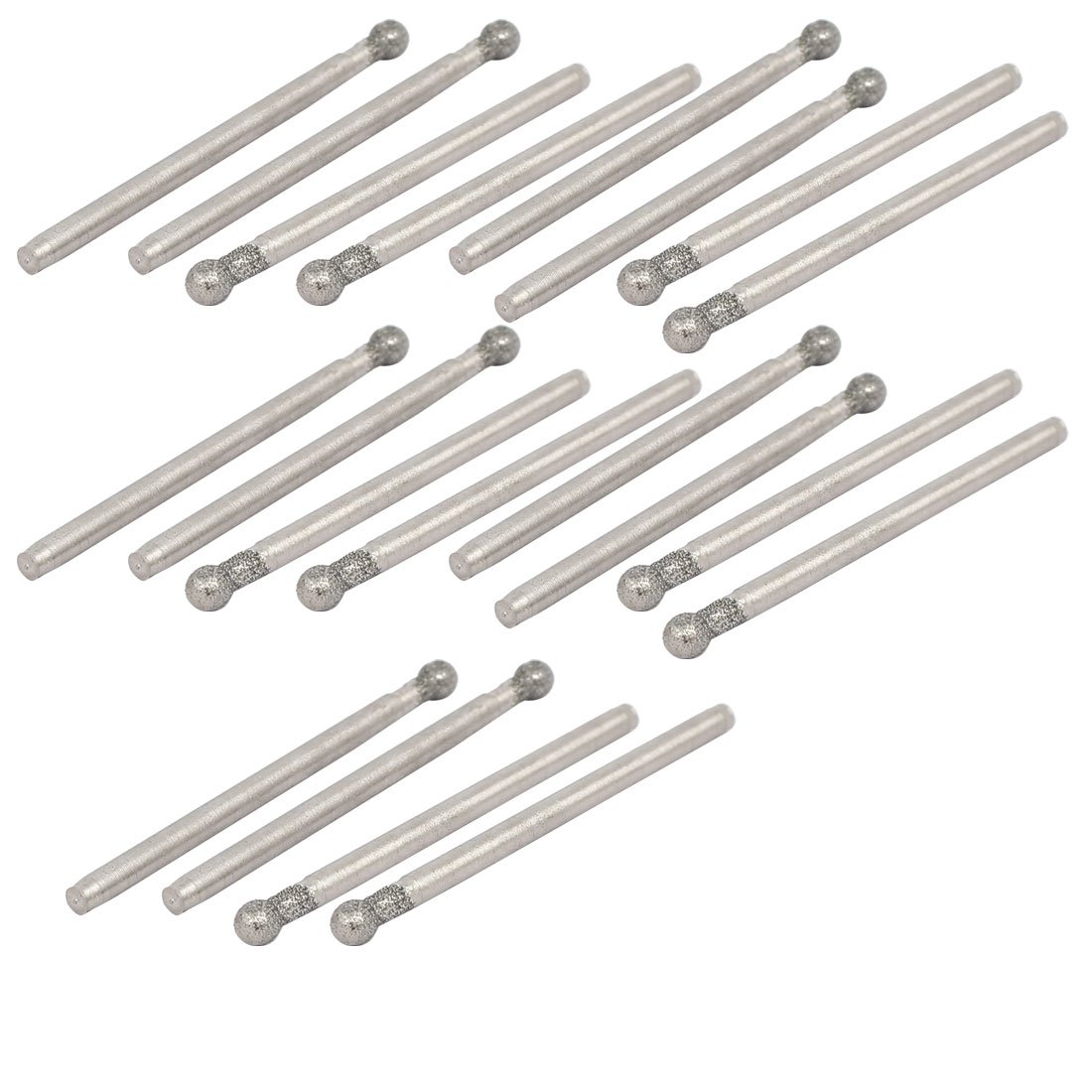 Sourcingmap Fraise Boule Meulage 20 pcs Queue 2,35 mm