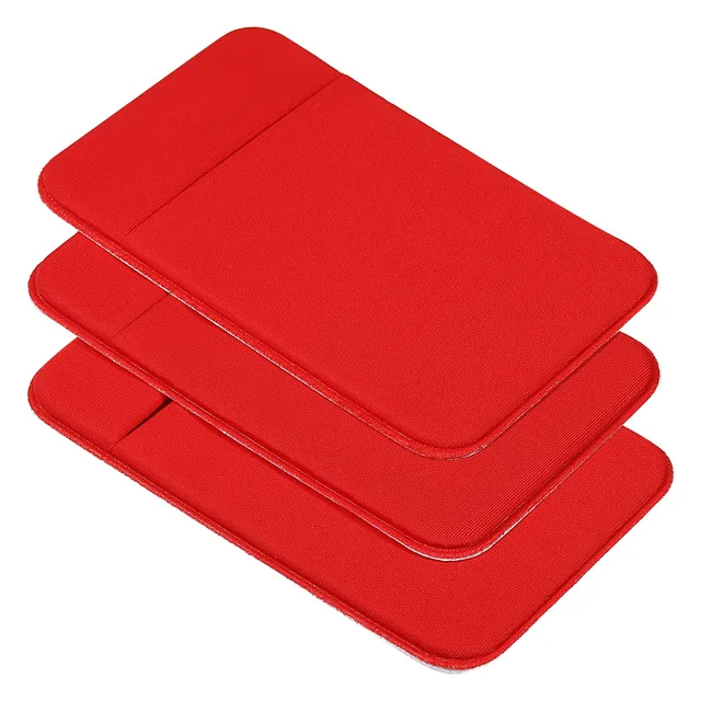 Sourcing Map Electronics porte-carte téléphone extensible rouge lot 3