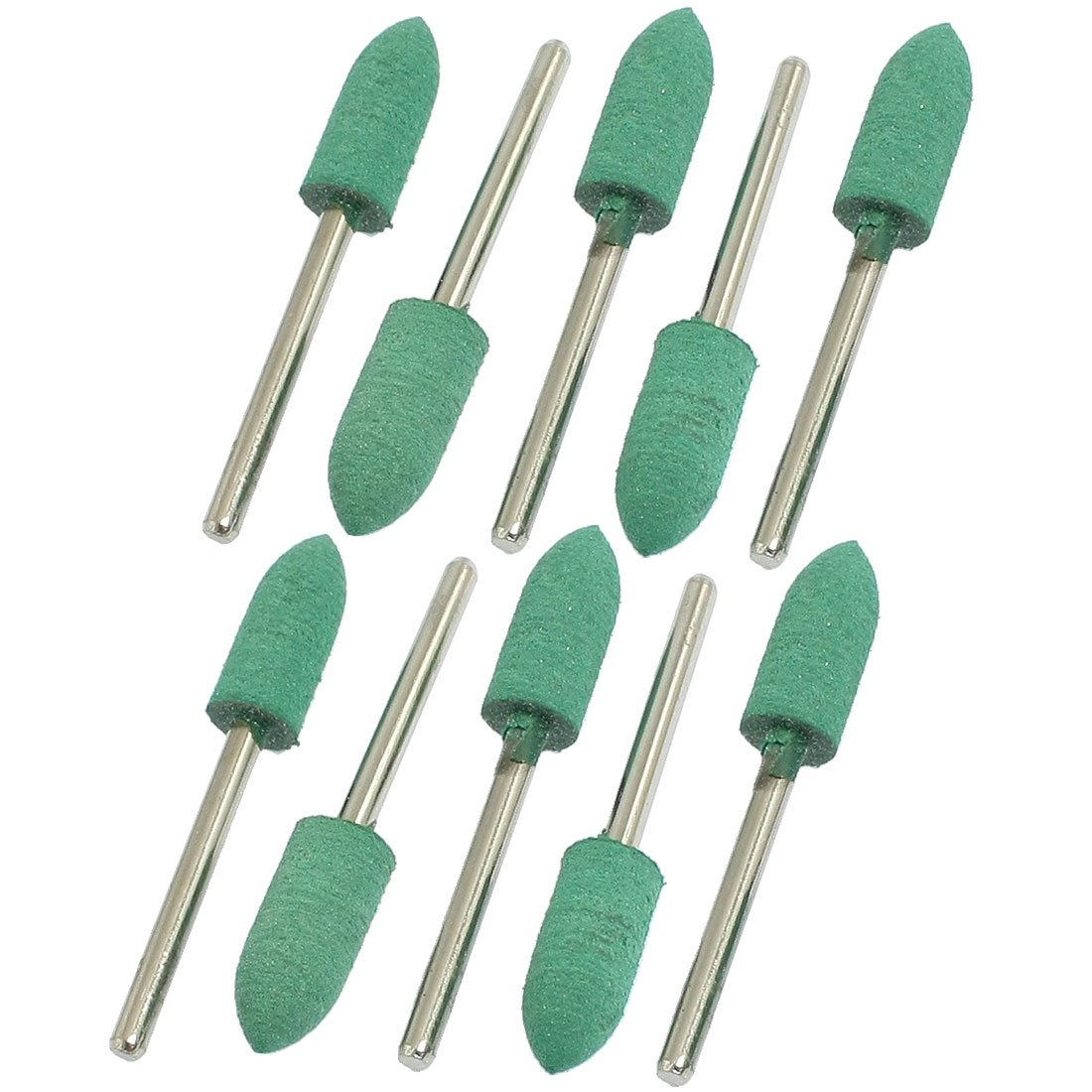Sourcingmap Industrial meules caoutchouc 8x20mm lot 10 vert