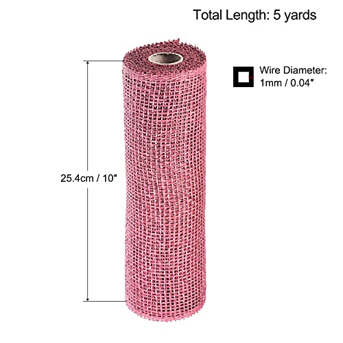 Sourcingmap Home & Garden ruban toile de jute rose 25,4 cm x 4,57 m