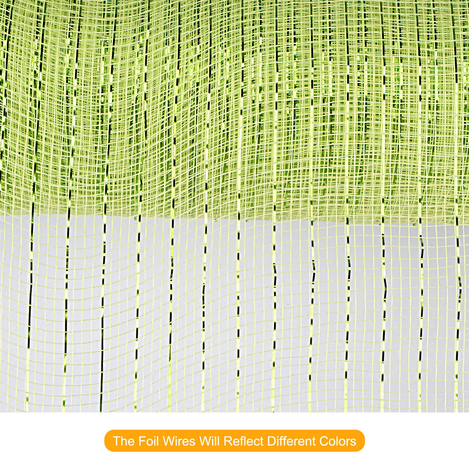 Sourcing Map Toile Jute Ruban Déco Vert 26cm x 9m