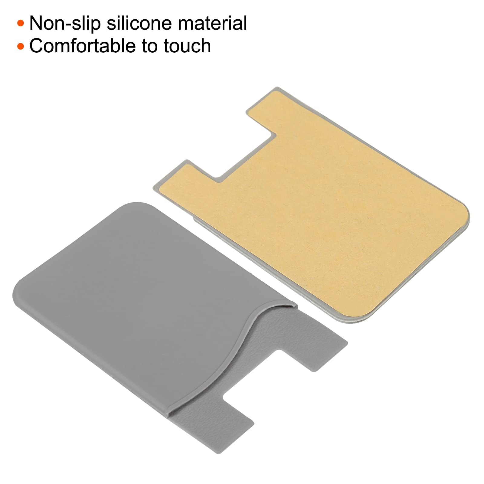 Sourcingmap Electronics porte-carte silicone gris x6