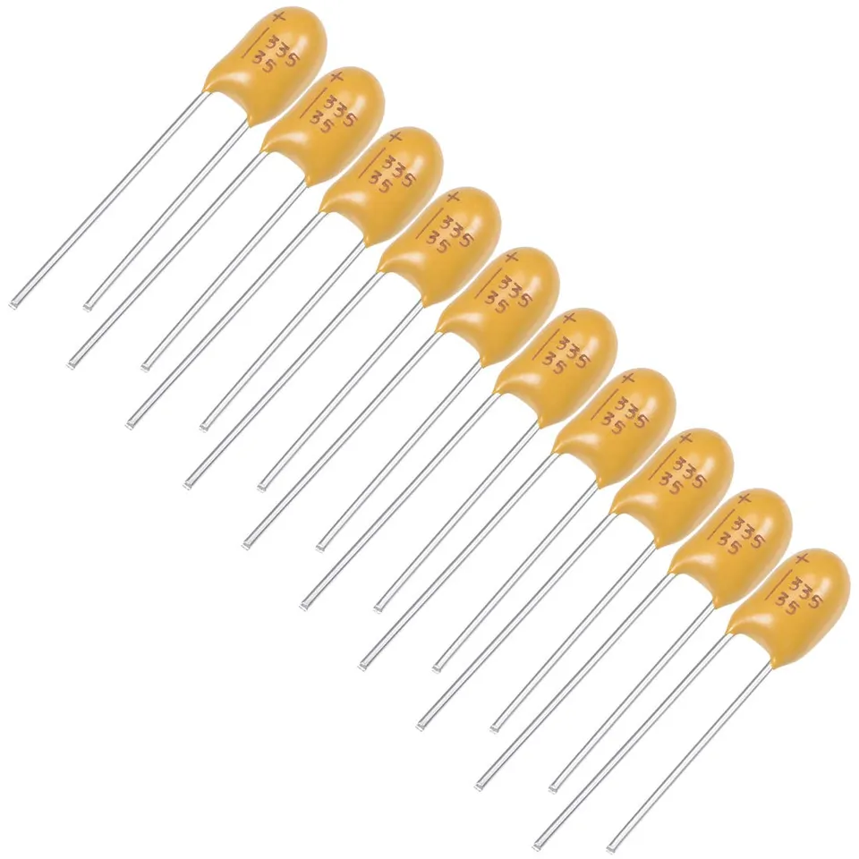 Sourcing Map 3.3uF 35V condensateur tantale radial 10 pcs