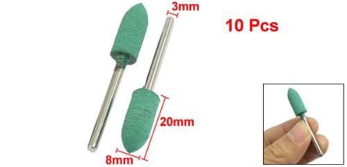 Sourcingmap Industrial meules caoutchouc 8x20mm lot 10 vert