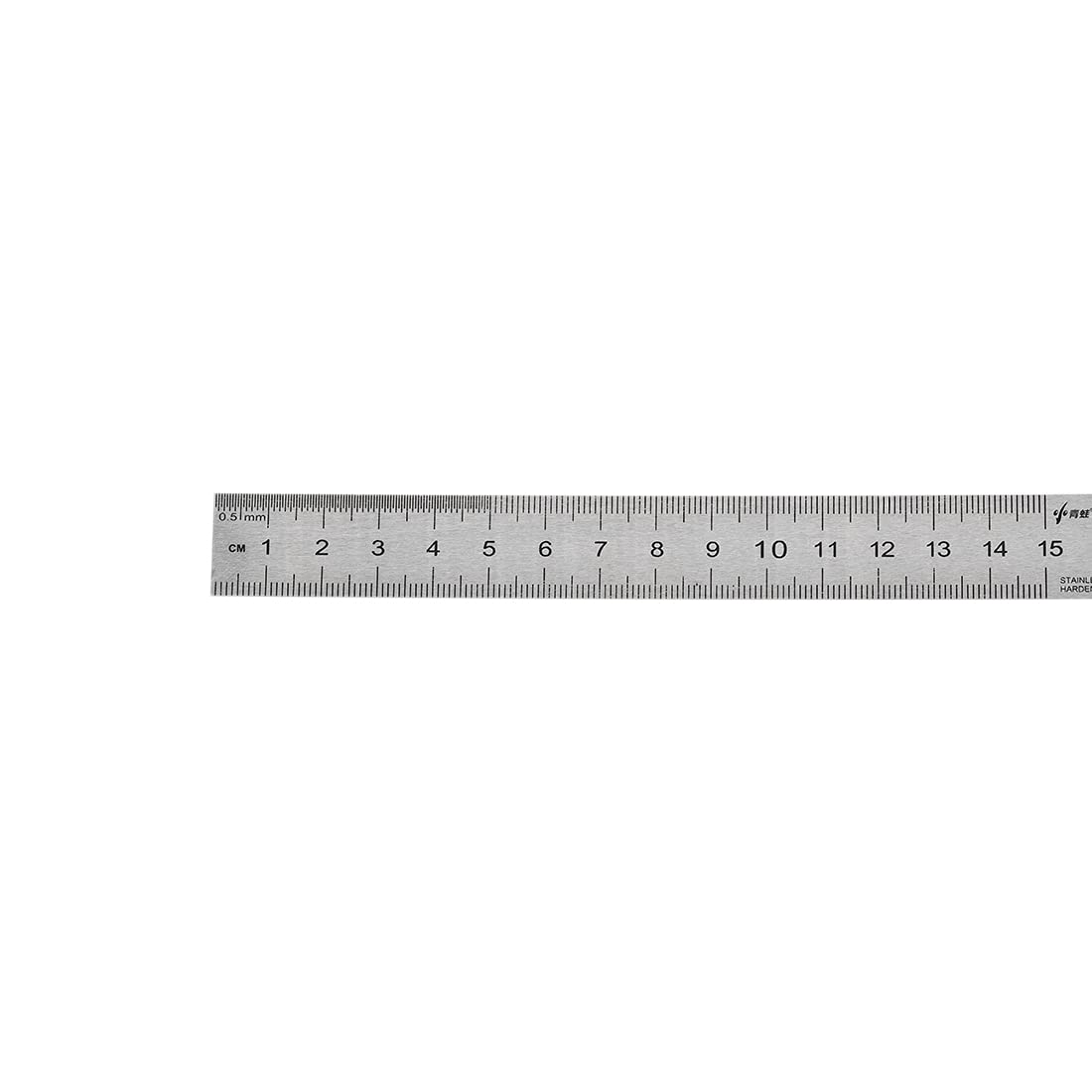 Sourcing Map Règle inox 15cm graduée trou suspension 2pcs