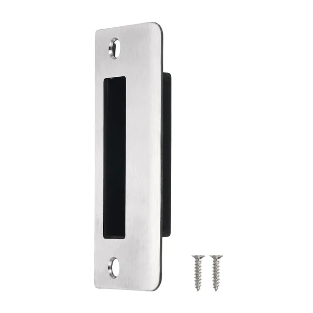 Sourcingmap Home & Garden plaque gâche 90x40 mm inox argent
