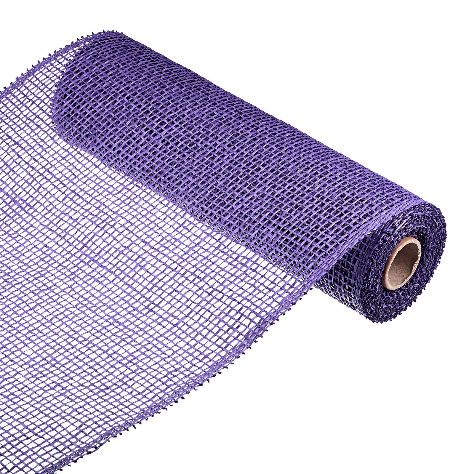 sourcing map Home Garden ruban toile jute violet 10 pouces 5 yards