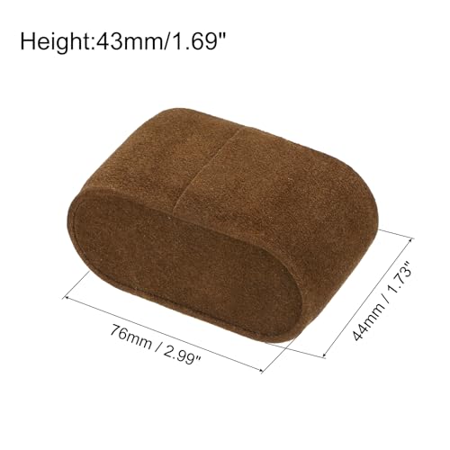 Sourcing Map Lot 10 coussins montre flanelle café 76mm