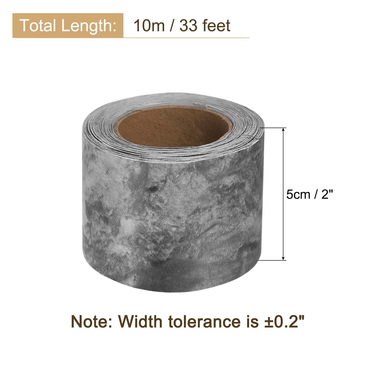 Sourcing Map ruban adhésif réparation bois gris 5 cm x 10 m