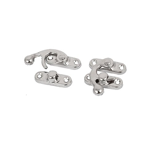 Sourcingmap Home moraillon serrure coffret argent lot 10 métal