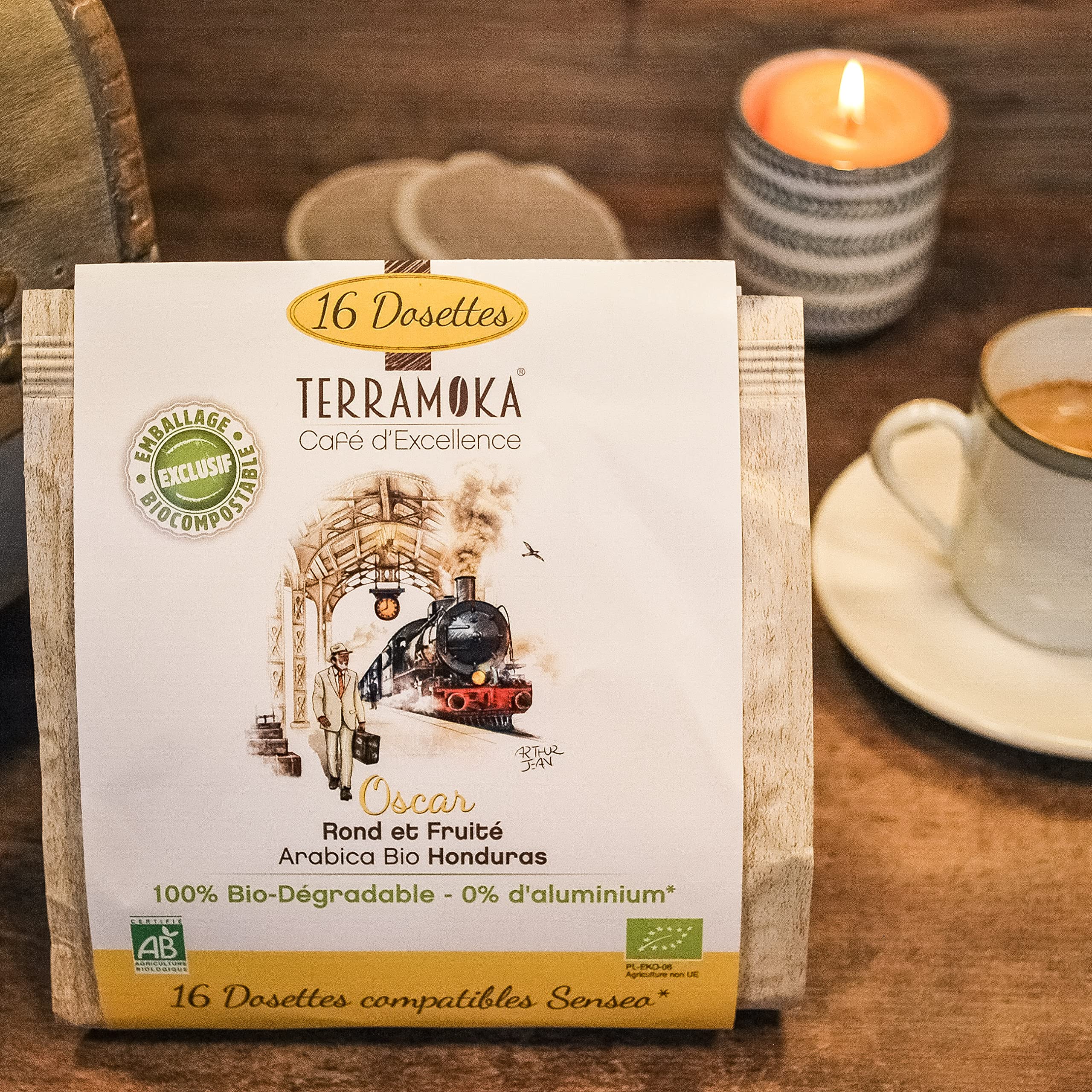 Terramoka La Signature dosettes Senseo bio coffret 96