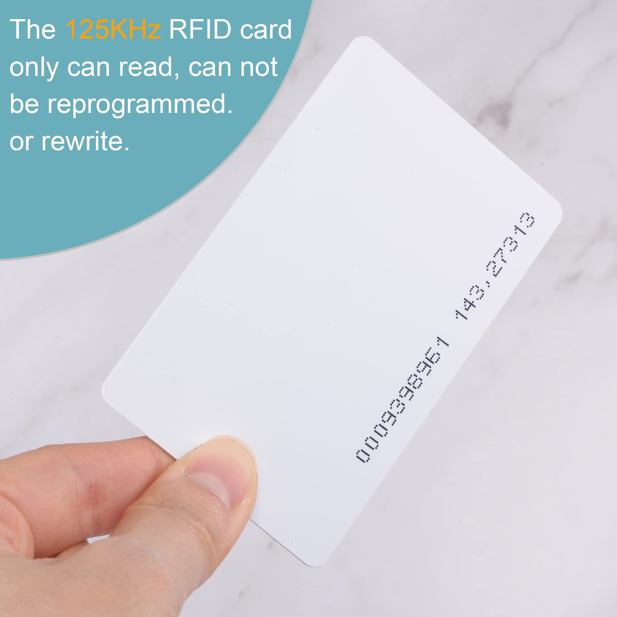 sourcing map Electronics carte RFID 125KHz blanche lot 50 PVC