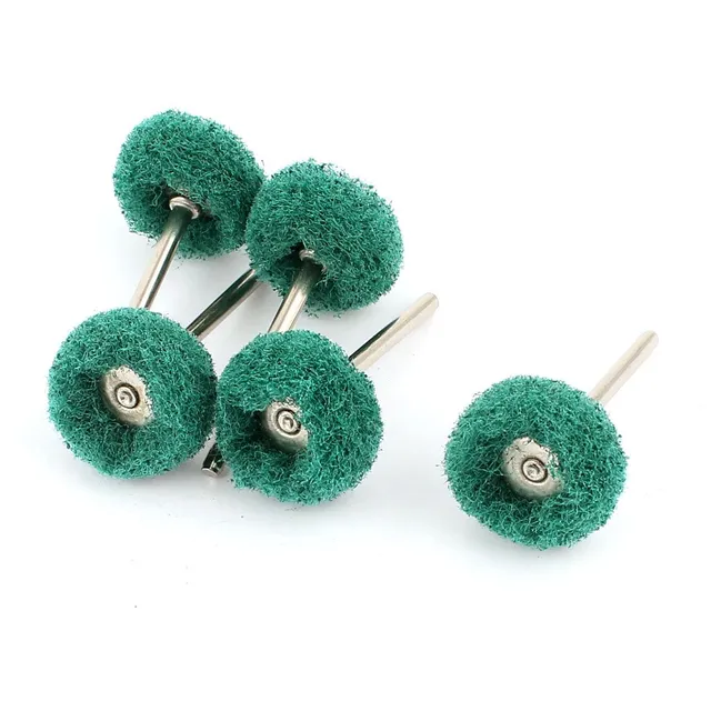 Sourcing Map brosse roue nylon 22x10mm verte lot 5
