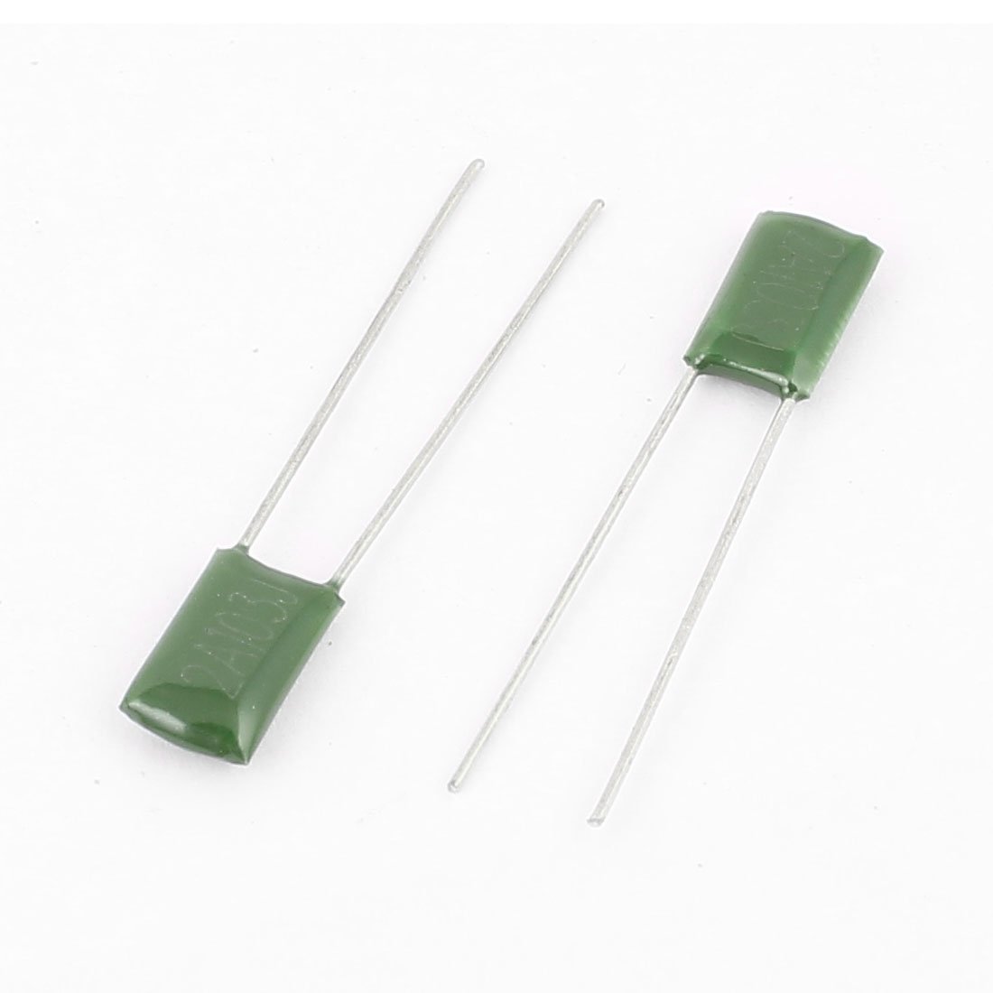 sourcing map 2A103J 10nF condensateur film vert 100pcs