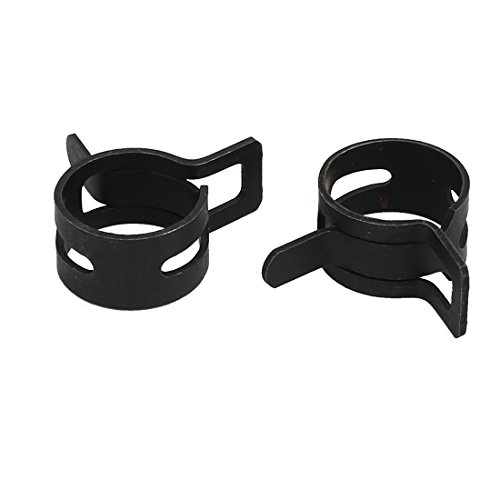 sourcingmap Collier Serrage Ressort Noir 12mm Lot 10