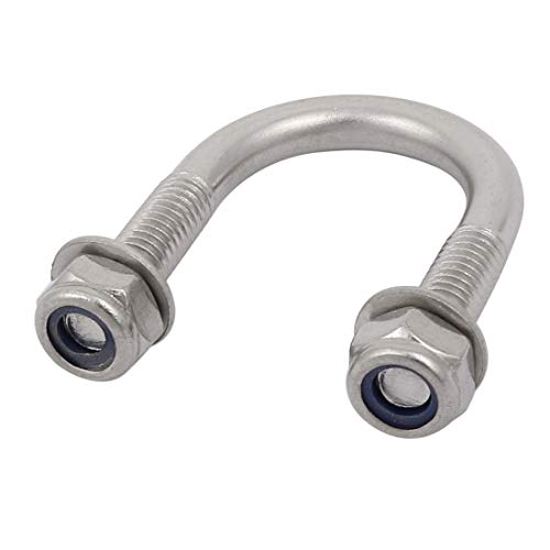 sourcing map Boulon en U M6 Inox 20mm Tuyau x4