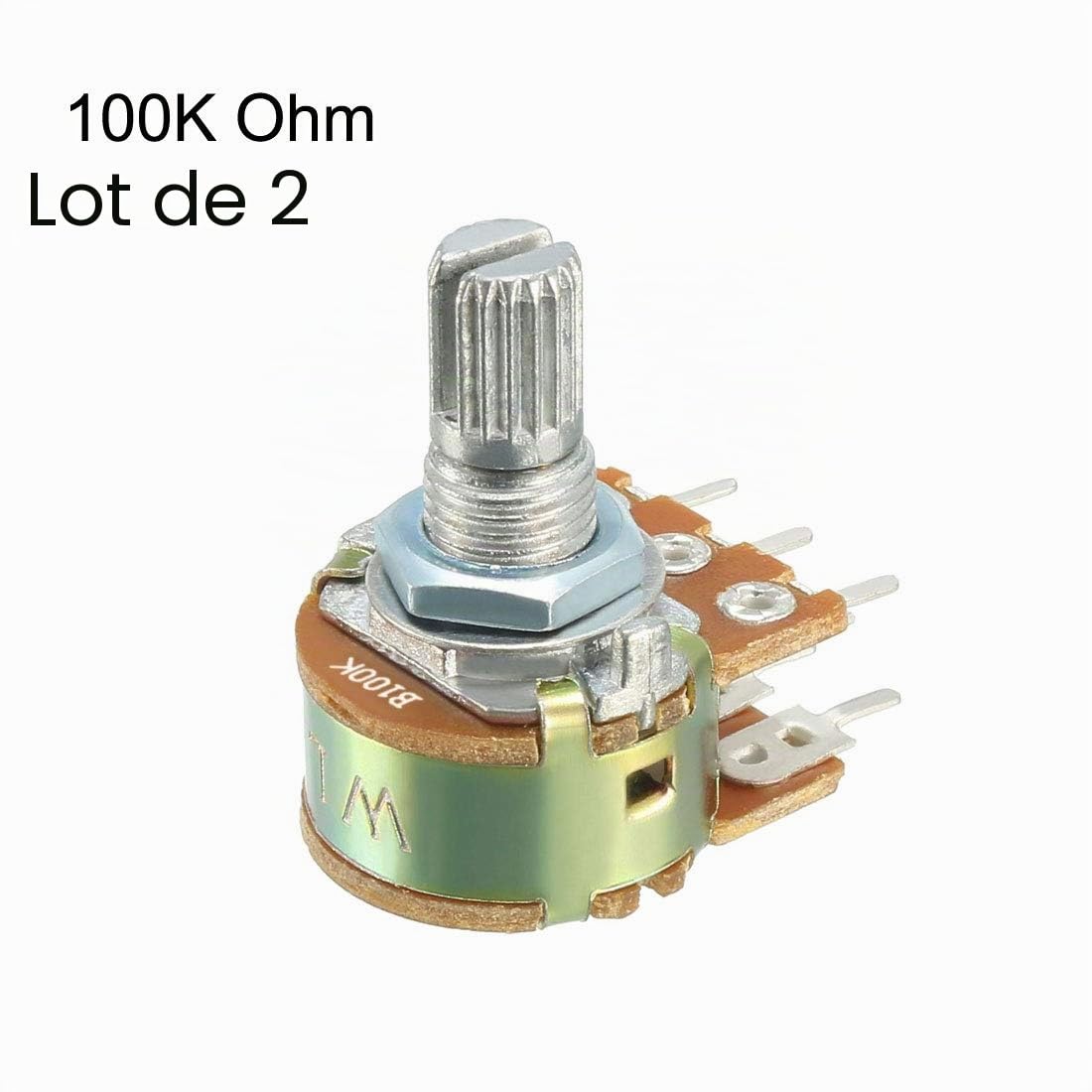 Sourcingmap potentiomètre WH148 100K lot 2