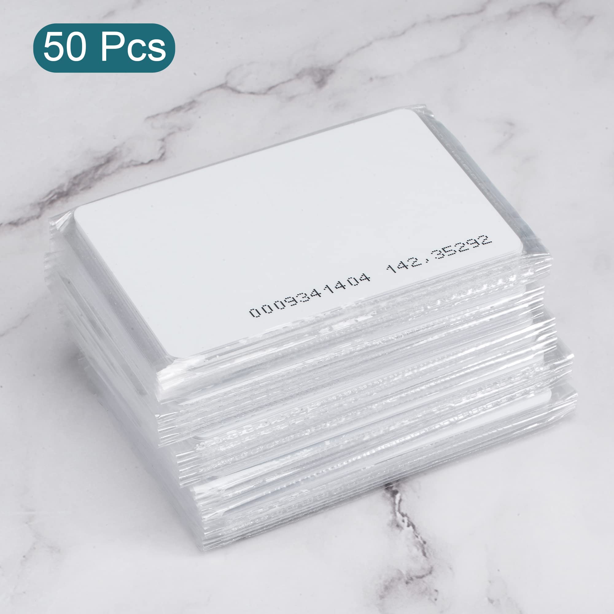 sourcing map Electronics carte RFID 125KHz blanche lot 50 PVC