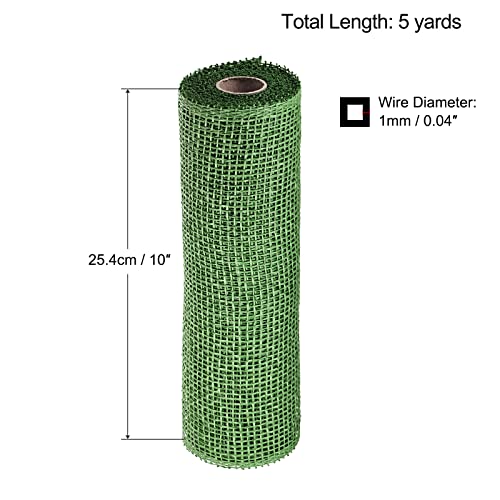 sourcing map Home & Garden ruban maille 10 pouces olive 4,57 m