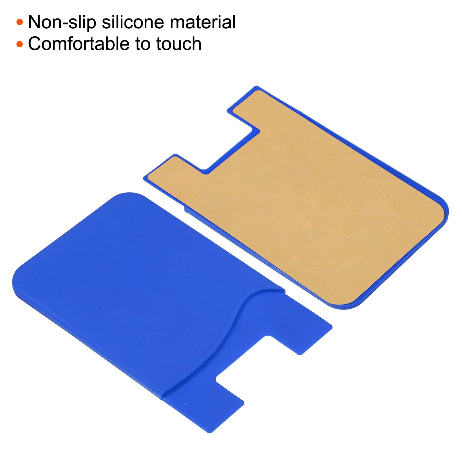 sourcing map Electronics porte-cartes adhésif bleu foncé lot 3 silicone