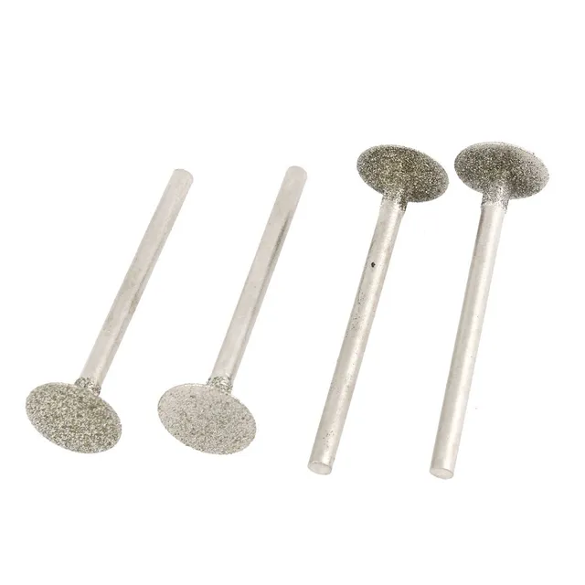 Sourcingmap lot 4 fraises diamant tête T 3x12 mm