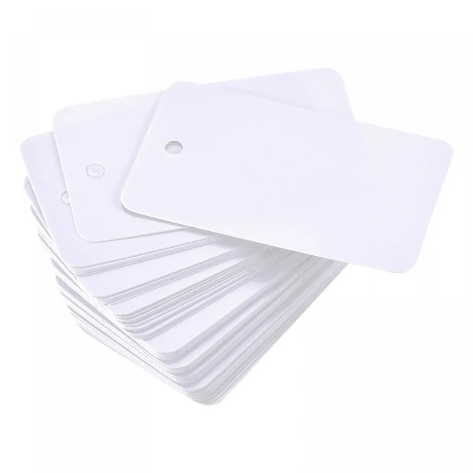 Sourcingmap Étiquettes Plastique 30x50mm Blanc Lot 100 Étanche