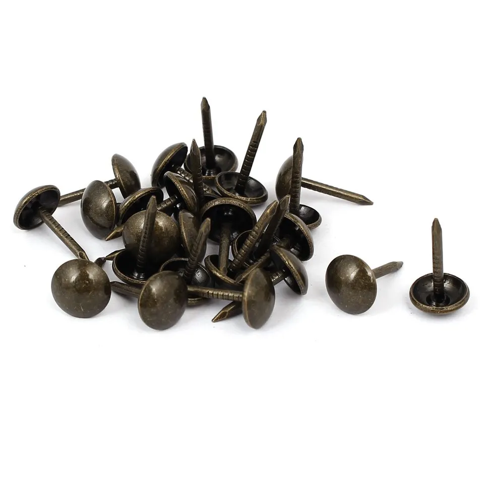 sourcingmap Home Clou tapissier 8x15mm noir bronzé lot de 25