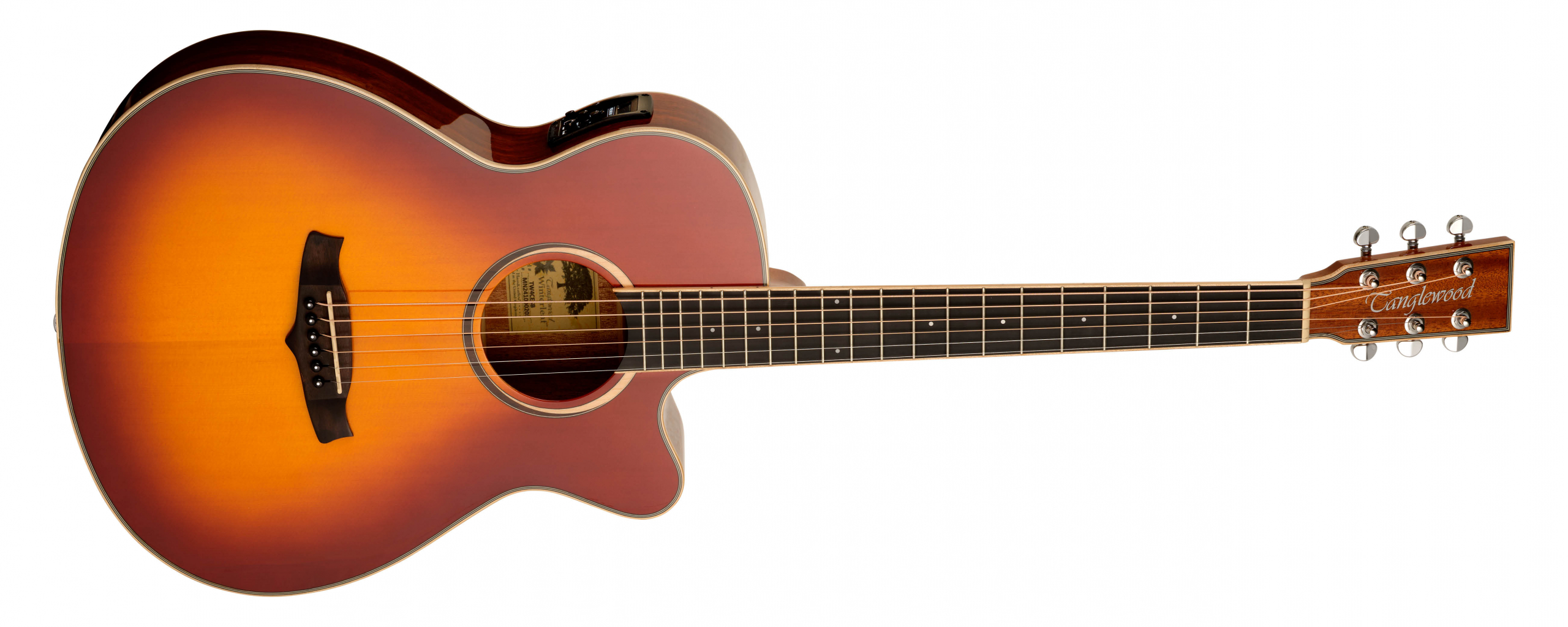 Tanglewood Winterleaf TW4CESB guitare folk sunburst