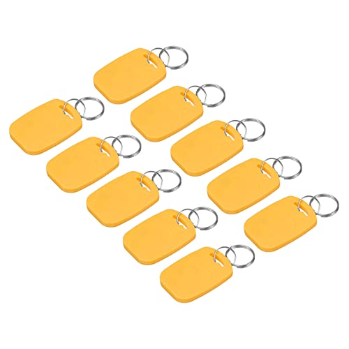 Sourcing Map double fréquence porte-clés RFID jaune lot 12