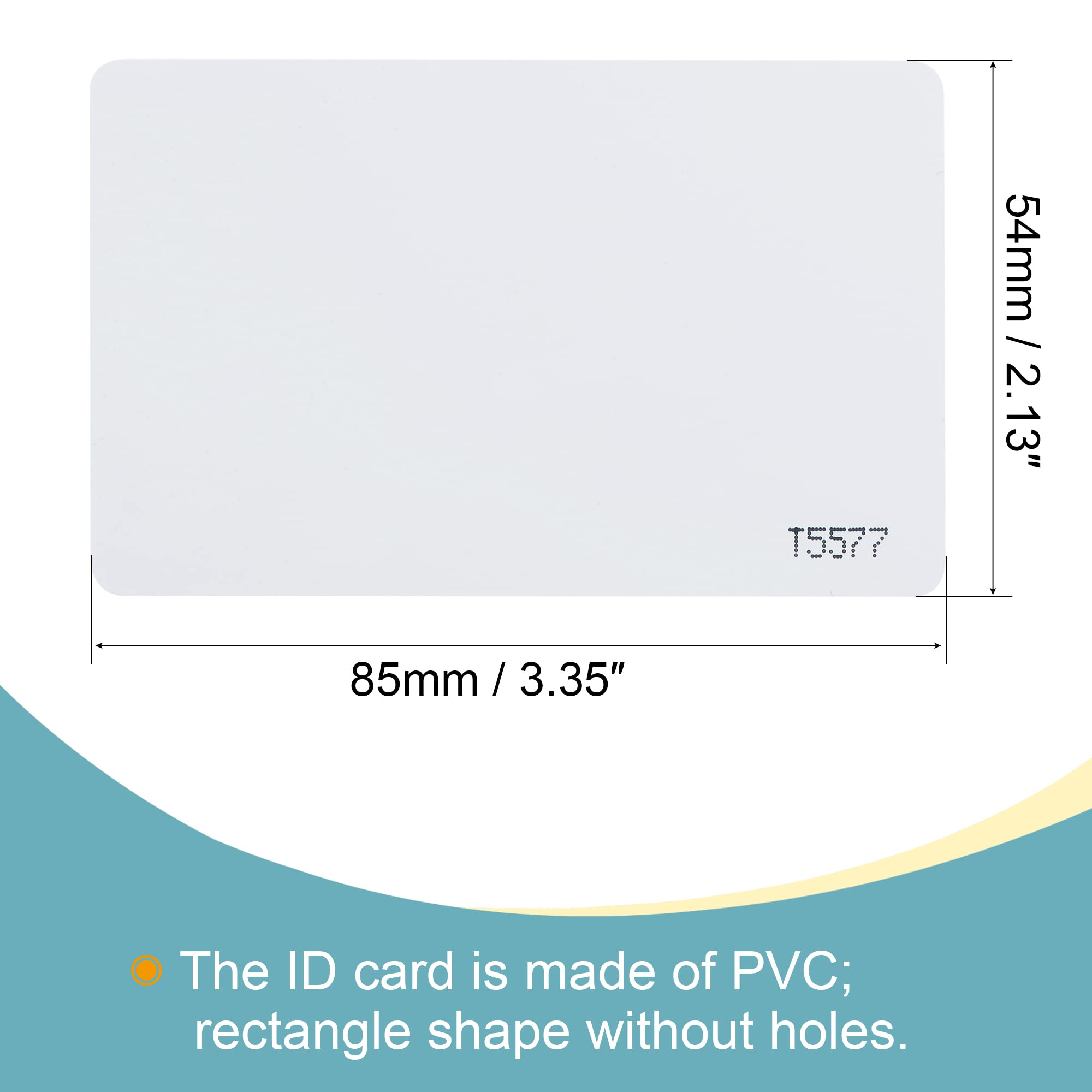 Sourcing Map Electronics Carte RFID T5577 125KHz Blanche 10 pcs