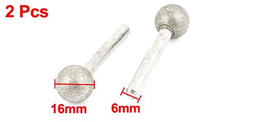 Sourcingmap pointe diamantée boule 16 mm meule lot de 2