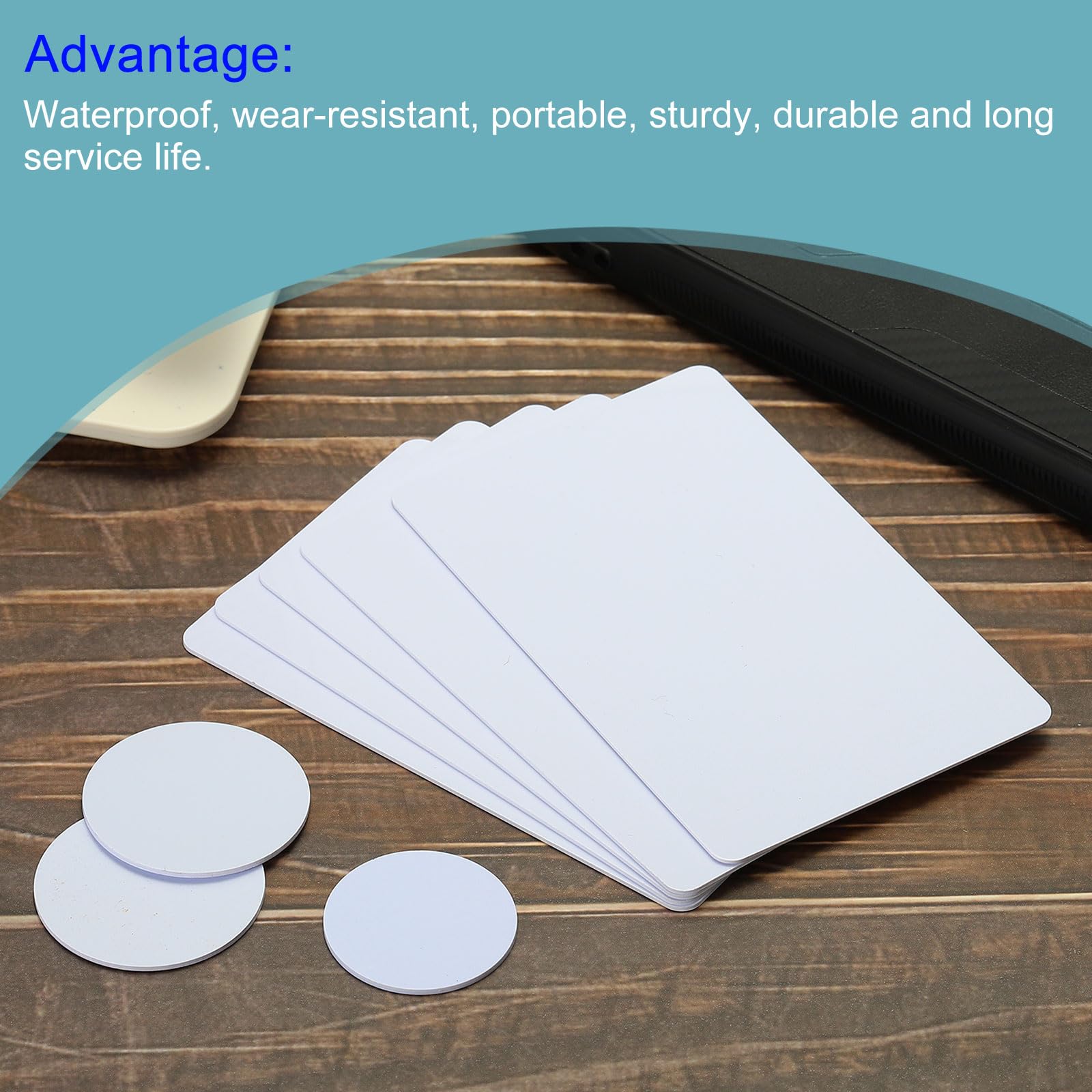 sourcing map carte RFID 13,56 MHz blanche lot 20