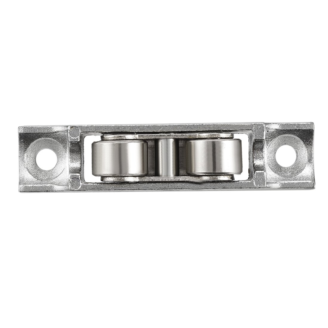 Sourcing Map Poulie double 11,5 mm roulette porte coulissante