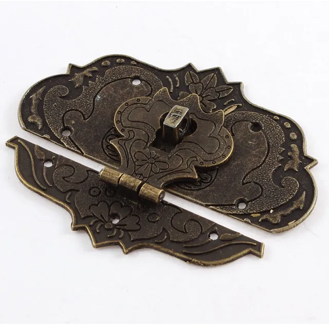 sourcingmap Moraillon verrou boîte bronze antique 97mm