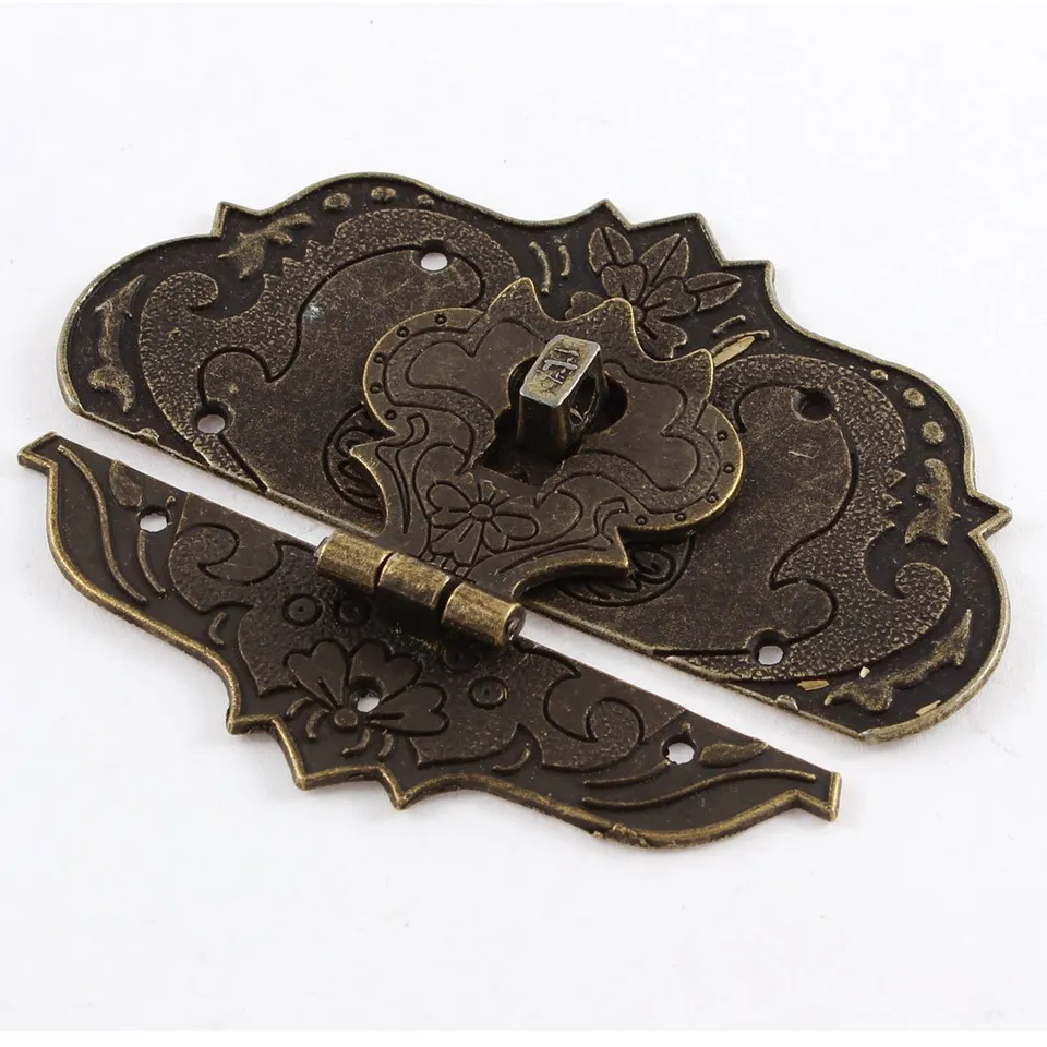 sourcingmap Moraillon verrou boîte bronze antique 97mm