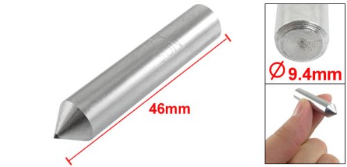Sourcing Map Industrial dresseur diamant 9,4x46 mm argent
