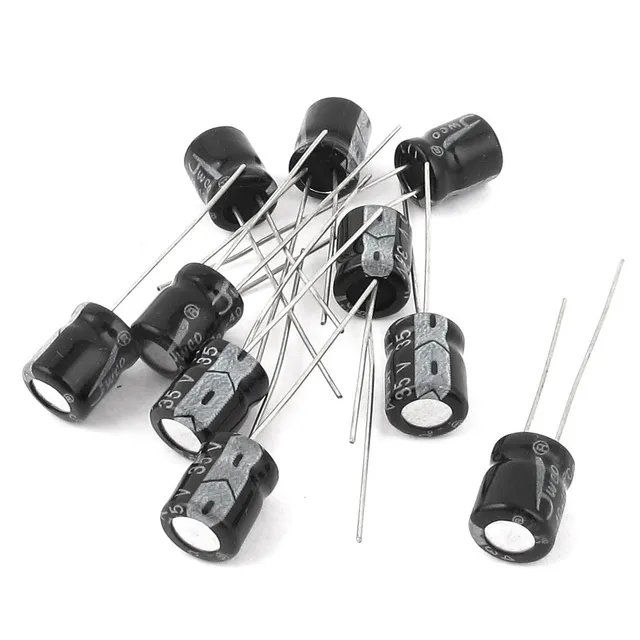 Sourcingmap Condensateur Électrolytique 47uF 35V 10 Pièces 6x8mm
